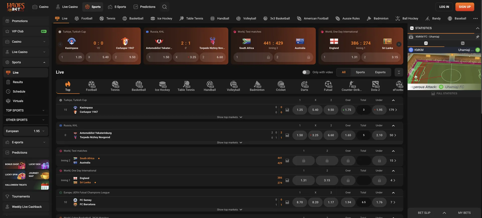 Hadesbet Live Casino: 3 En Live