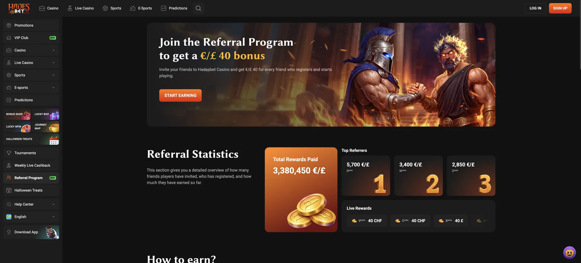Hadesbet Casino Promo Code: 3 En Promotions Referral Program