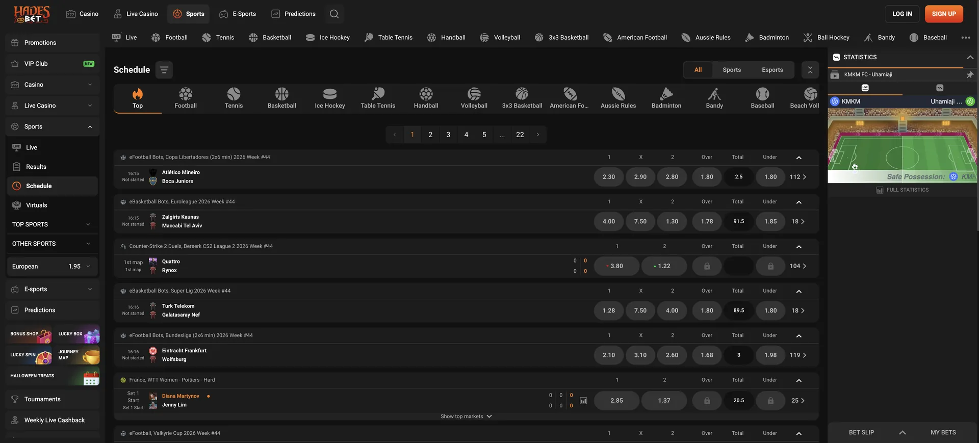 Hadesbet Casino Login: 3 En Schedule